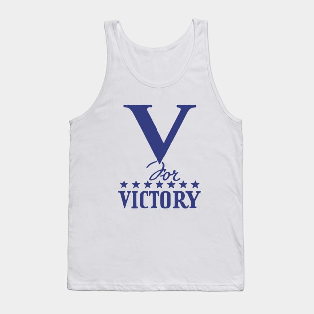 WWII V for Victory Tank Top by historicimage